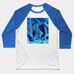 Ice Crystals Winter Baseball T-Shirt